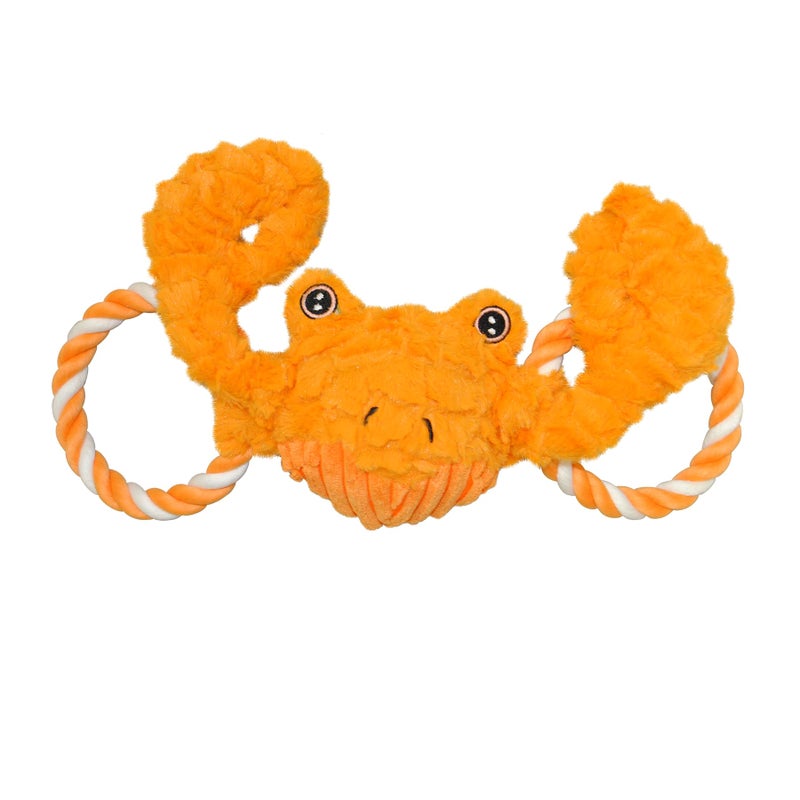 Jolly Pets Jolly Tug-a-Mal Crab Tug/Squeak Toy, Extra Large, Crab (JTA65) - Image 1